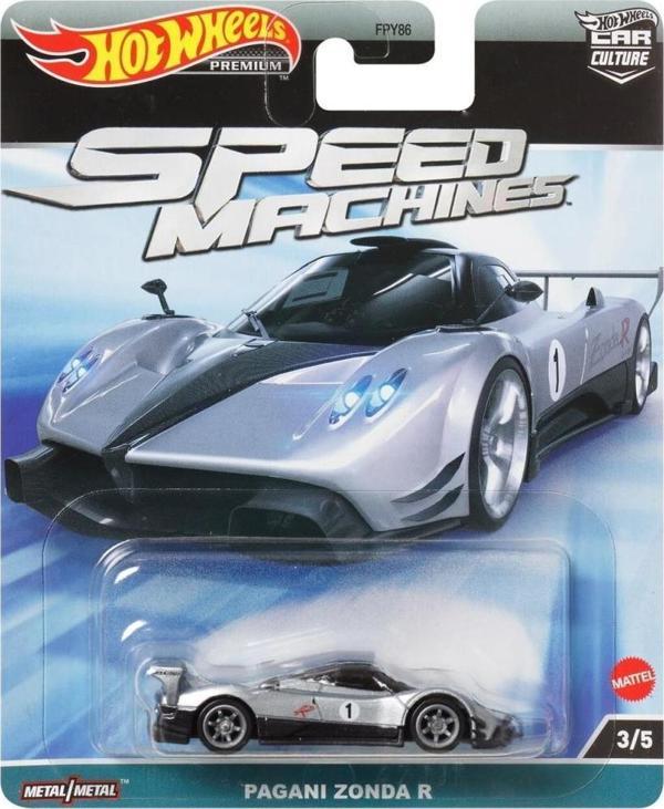 Hot Wheels Premium Speed Machines Pagani Zonda R HKC42 FPY86 - Image 1
