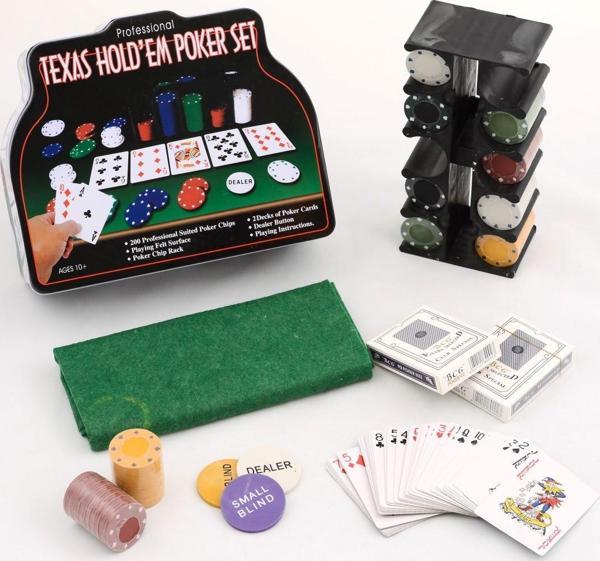 200 Chip Ve 2 Adet İskambil Kağıt Setine Sahip Poker Oyunu 6Aly705 - Image 1