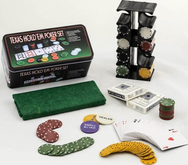200 Chip Ve 2 Adet İskambil Kağıt Setine Sahip Poker Oyunu Alk33 - Image 1