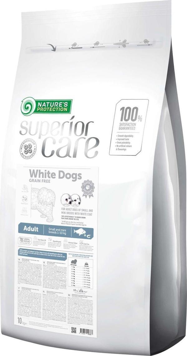Superior Care Beyaz Tüylü Köpekler Için Tahılsız Alabalıklı Küçük Irk Köpek Maması 10 Kg - Image 1