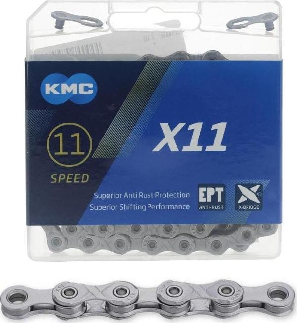 KMC X11 EPT 11 Vites 118 Bakla Anti Rust Bisiklet Zinciri - Image 1