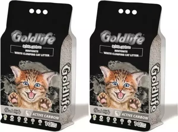GOLD Aktif Karbonlu Kedi Kumu 10 Lt X 2 Adet - Image 1