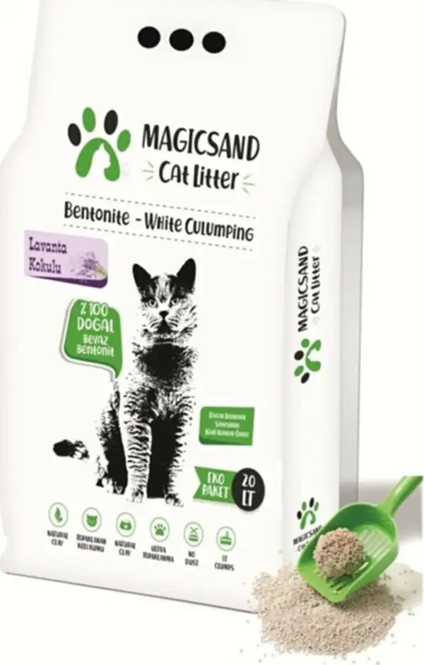 Magic Sand Lavanta Kokulu İnce Taneli Kedi Kumu 20 lt - Image 1