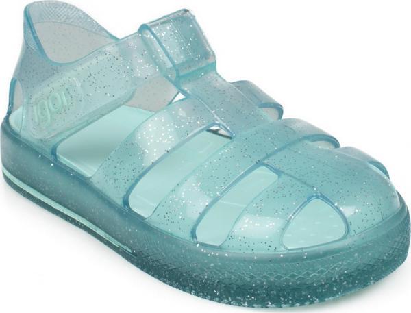Igor 10265 K Star Glitter Mavi Kız Çocuk Sandalet - Image 1