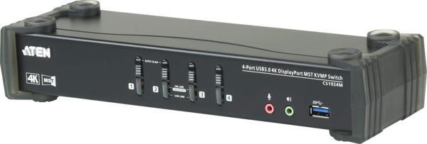4-Port USB 3.0 4K DisplayPort MST KVMP™(Keyboard/Video Monitor/Mouse) Periferi (Çevre Cihazlarla (US - Image 1
