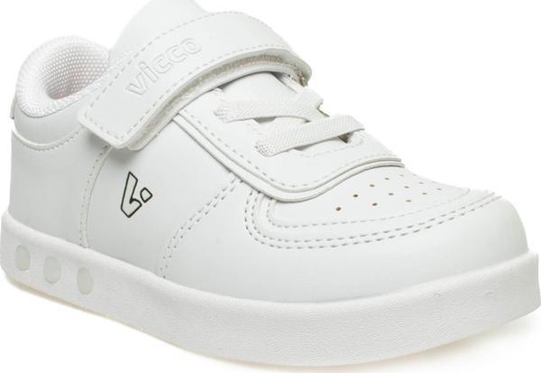 Vicco 313.B21K130 Sam Bebe Işıklı Beyaz-Siyah Çocuk Spor Ayakkabı - Image 1