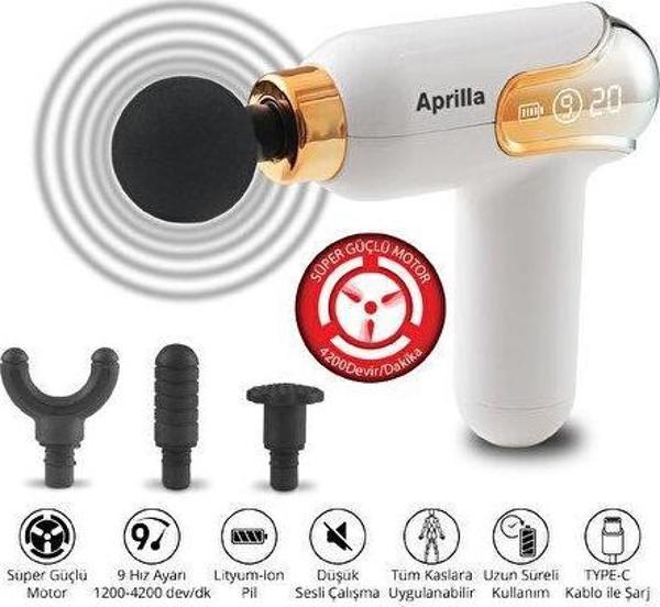 Aprilla AFM-2892 Şarjlı Sporcu Masaj Aleti Turuncu - Image 1