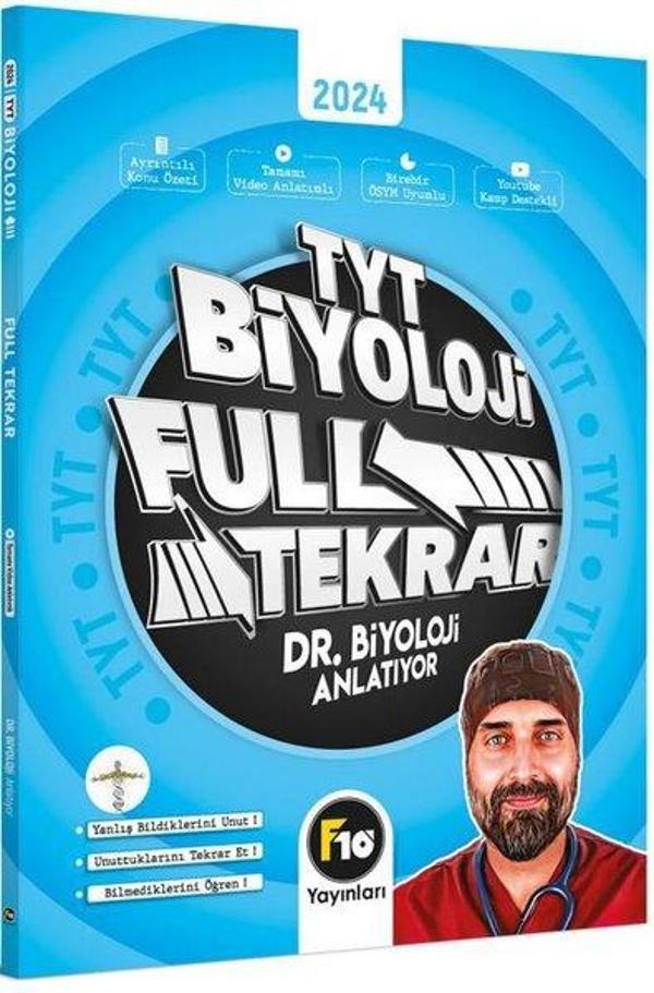 Barış Hoca Dr. Biyoloji TYT Biyoloji Full Tekrar Video Ders Kitabı - F10 Yayınları - Image 1