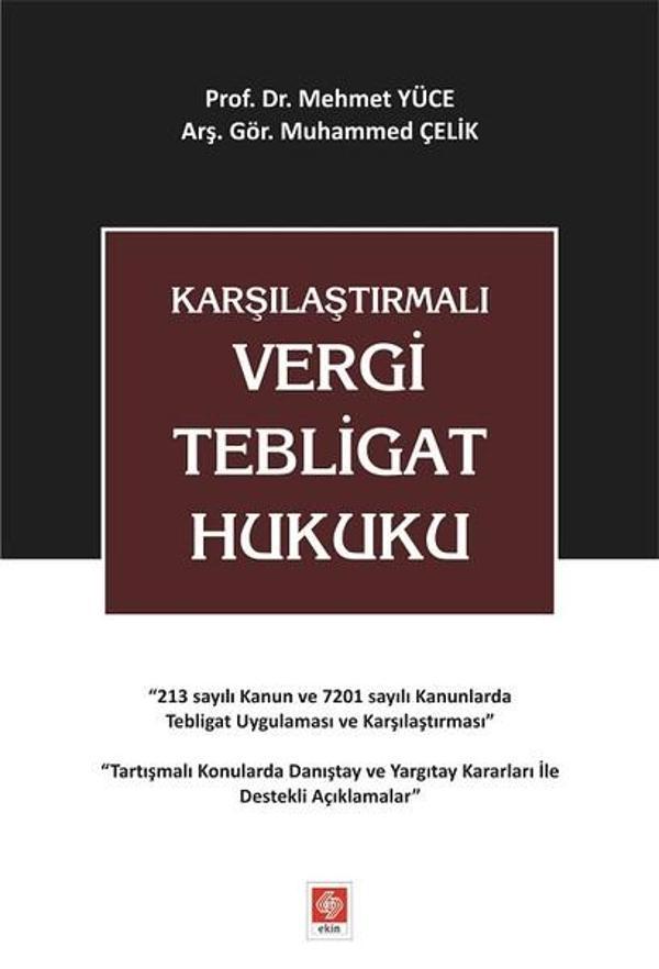 Karşılaştırmalı Vergi Tebligat Hukuku - Ekin Basım Yayın - Image 1