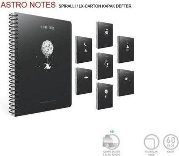 Gıpta Astro Notes Sp.Karton Kpk.Def. A6 80 Yp. Çizgili - Image 1