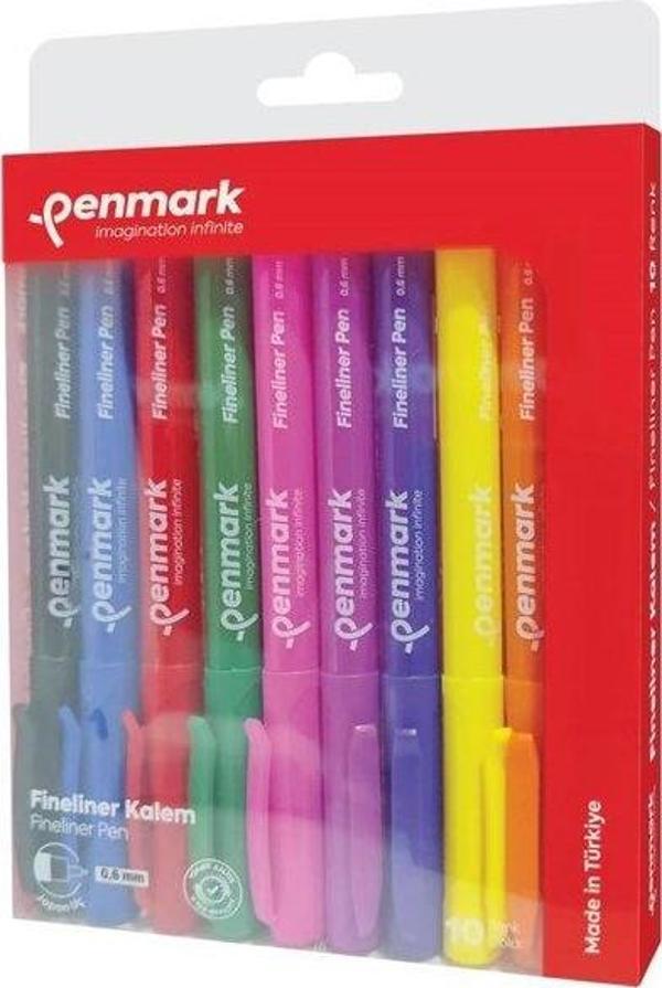Penmark FİNELİNER KALEM 0,6 MM JAPON UÇ 10 LU - Image 1
