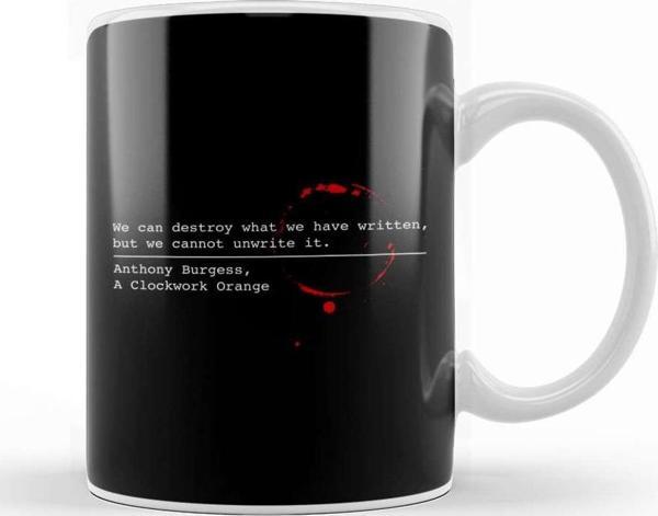 Baskı Dükkanı Dystopian A Clockwork Orange Quote Kupa Bardak Porselen - Image 1