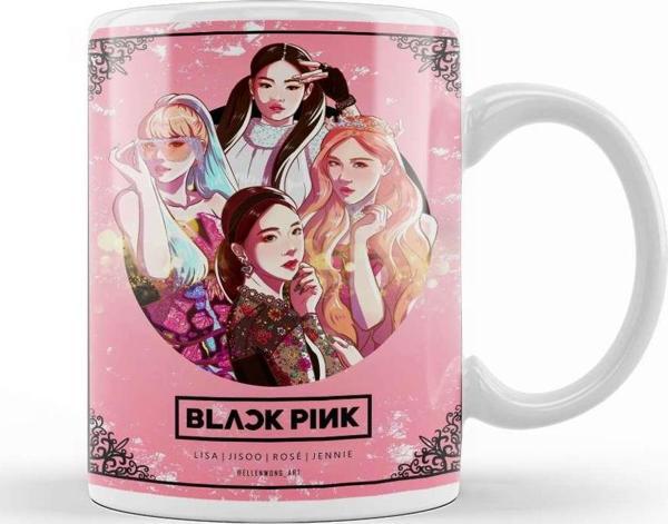 Baskı Dükkanı Blackpink Jisoo Jennie Rosé Lisa Kupa Bardak Porselen - Image 1