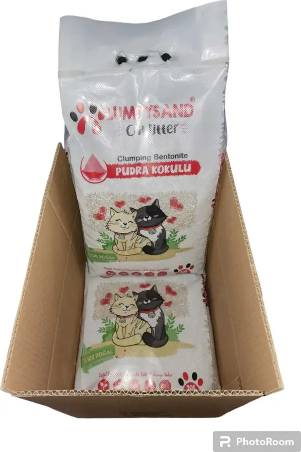 Lumpysand Bebe Pudralı Ince Grey White Kedi Kumu 10 Lt X 2 Adet - Image 1