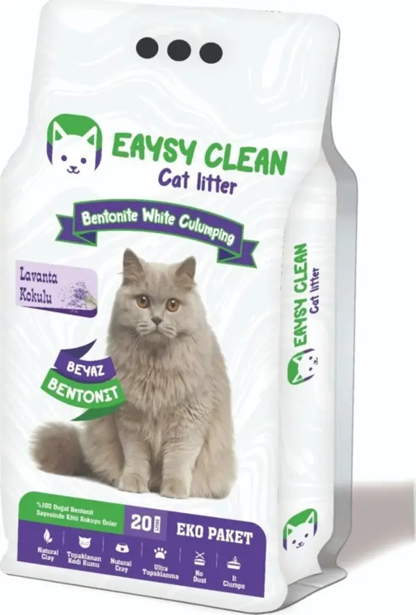 Eaysyclean Mükemmel Lavanta Kokulu Kedi Kumu 20 Lt. - Image 1