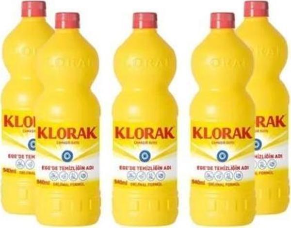 Klorak Çamaşır Suyu 5 x 940 ml - Image 1