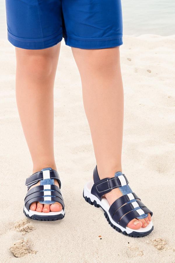 Kiko Kids Erkek Çocuk Sandalet Arz 2358 Lacivert - Mavi - Image 1