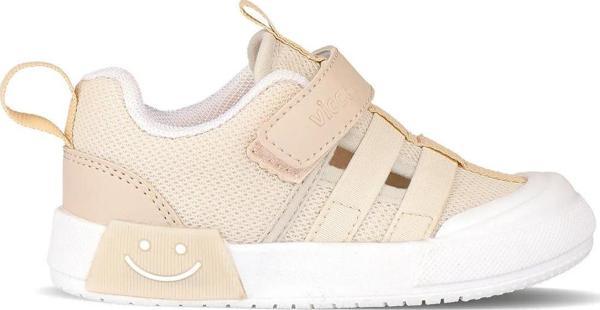 Vicco Momo 346.24Y.145 Cırtlı Kız Çocuk Işıklı Spor Ayakkabı Bej - Image 1