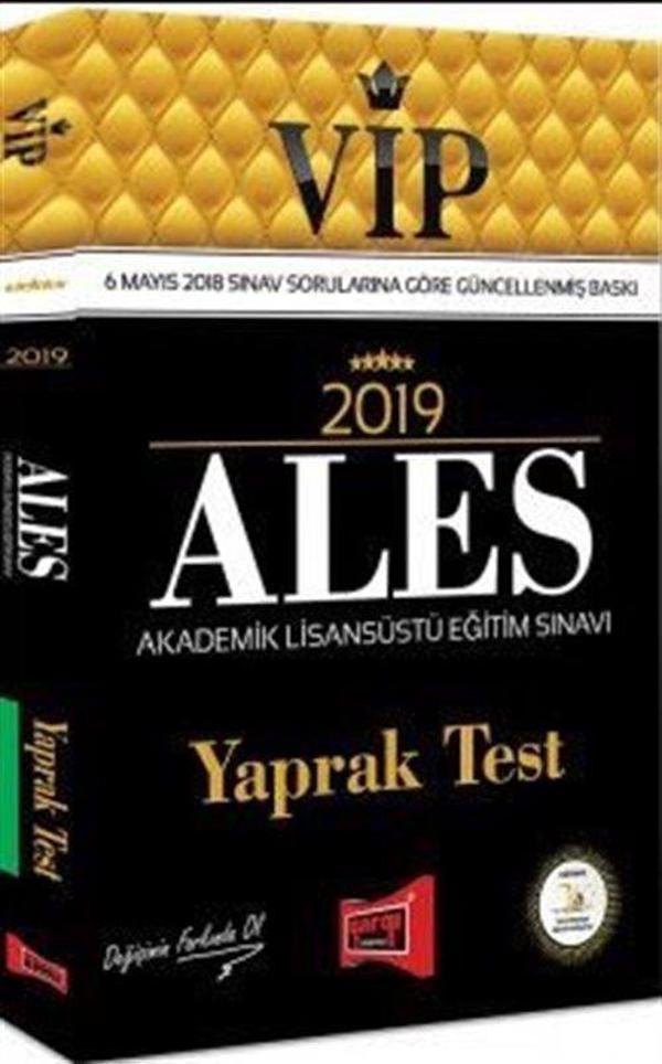 2019 ALES VİP Yaprak Test - Yargı Yayınları - Image 1