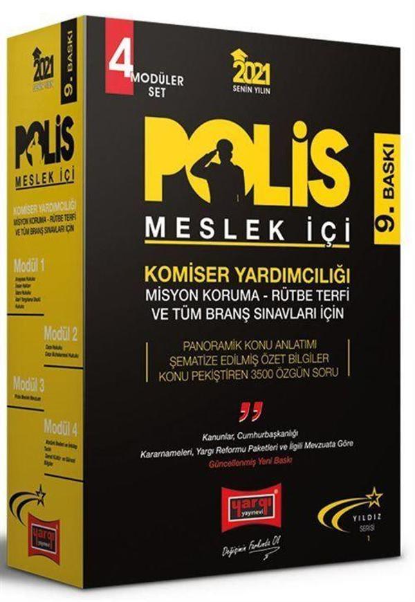 2021 Polis Meslek İçi Komiser Yardımcılığı Modüler Set - Yargı Yayınları - Image 1