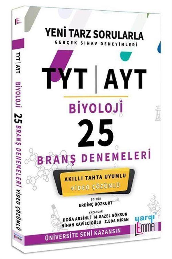 TYT AYT Lemma Biyoloji Video Çözümlü 25 Branş Denemeleri - Yargı Yayınları - Image 1