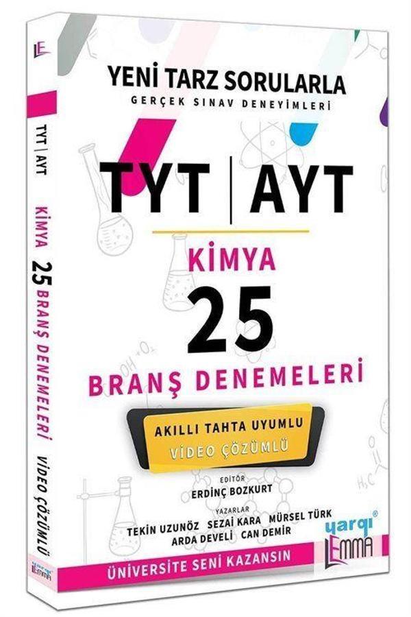 TYT AYT Lemma Kimya Video Çözümlü 25 Branş Denemeleri - Yargı Yayınları - Image 1