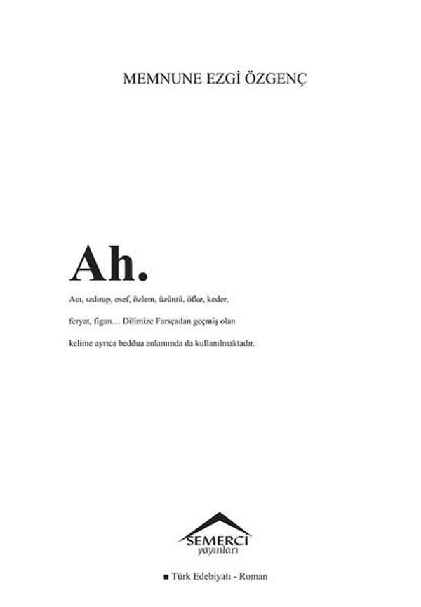 Ah. - Semerci Yayınları - Image 1