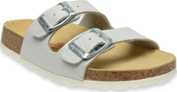 Superfit 800111 G Deri Gümüş Unisex Terlik - Image 1