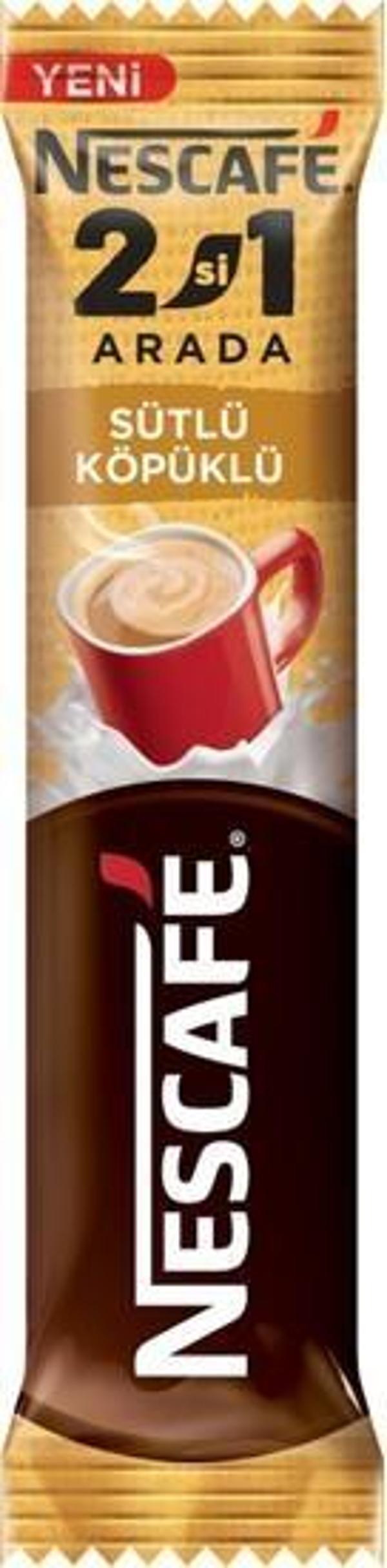 Nescafe 2In1 Arada Sütlü Köpüklü Milk Foamy 12512020 (48 Li Paket) - Image 1