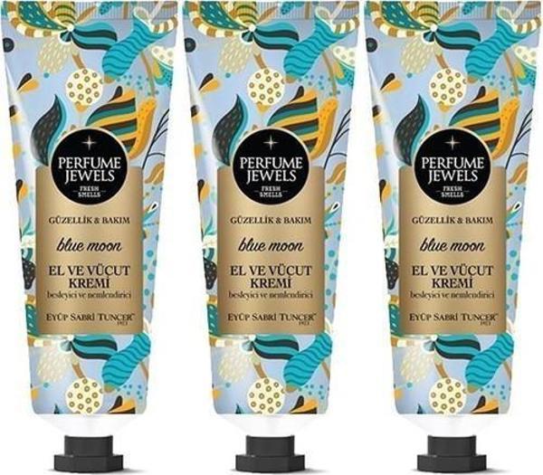 Eyüp Sabri Tuncer Perfume Jewels Blue Moon El Kremi 50ML x 3 Adet - Image 1