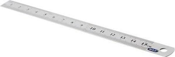 Mas 2328 Çelik Cetvel 15 Cm ( Rakamlar Pres Baskıdır) - Image 1