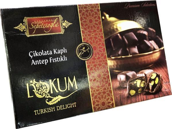 Sepetçioğlu Çikolatalı Antep Fıstıklı Lokum 300 G - Image 1