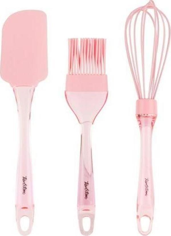 Tantitoni Açık Pembe Renkli Silikon 3'lü Hazırlık Seti 048-08 - Image 1