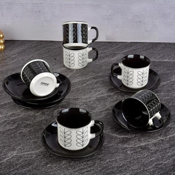 Tohana 6'lı Porselen Çay Fincan Takımı THN12509 - Image 1