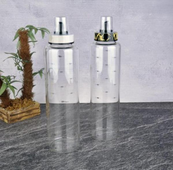 Tohana Damlatmaz Borosilikat Cam Yağlık 500 ml Mermer THN87053 - Image 1