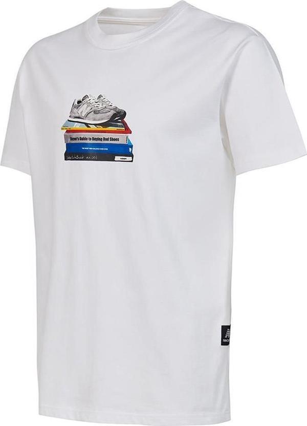 New Balance Lifestyle MNT1415-WT Beyaz Erkek T-Shirt - Image 1