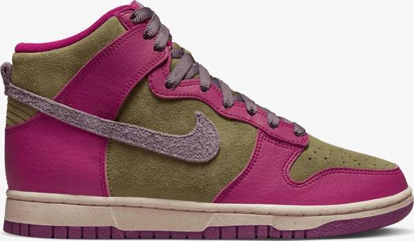 Nike Dunk High Unisex Yeşil Pembe SNEAKER Spor Ayakkabı Limited Edition FB1273-500 - Image 1