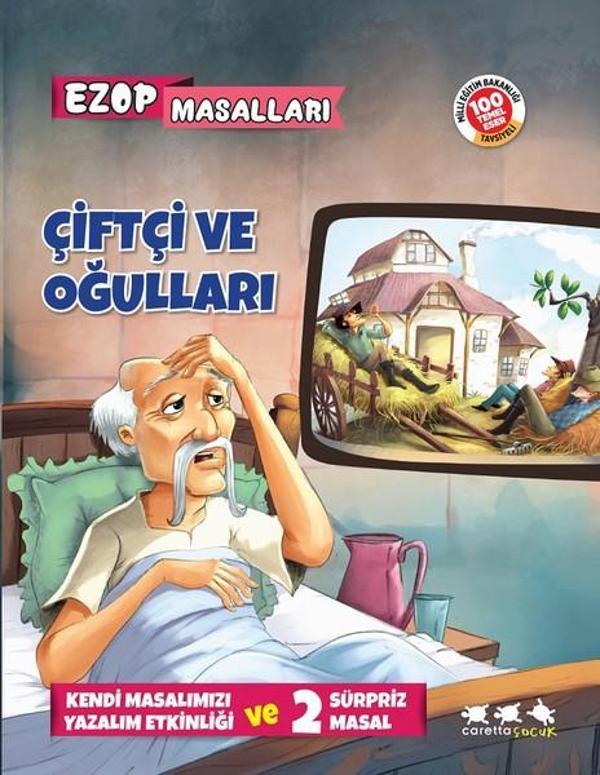 Ezop Masalları-Çiftçi ve Oğulları - Caretta Çocuk - Image 1