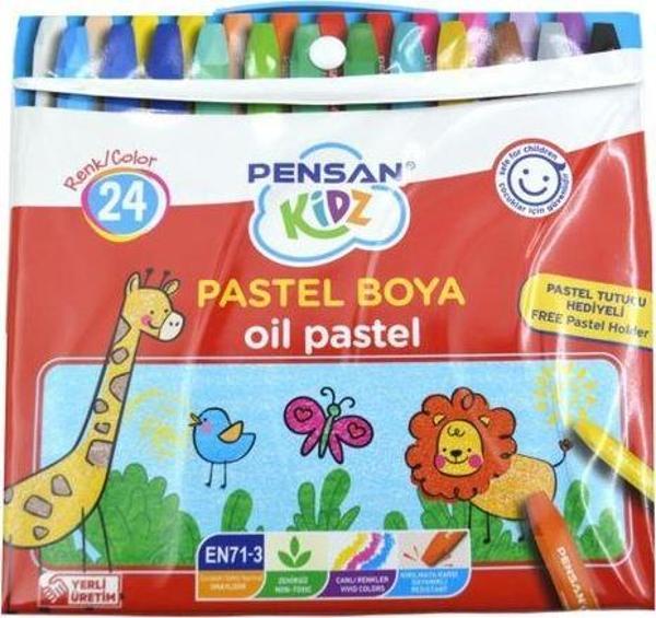 Pensan Kidz Pastel Boya Çantalı 24 Renk PE98121PB24 - Image 1