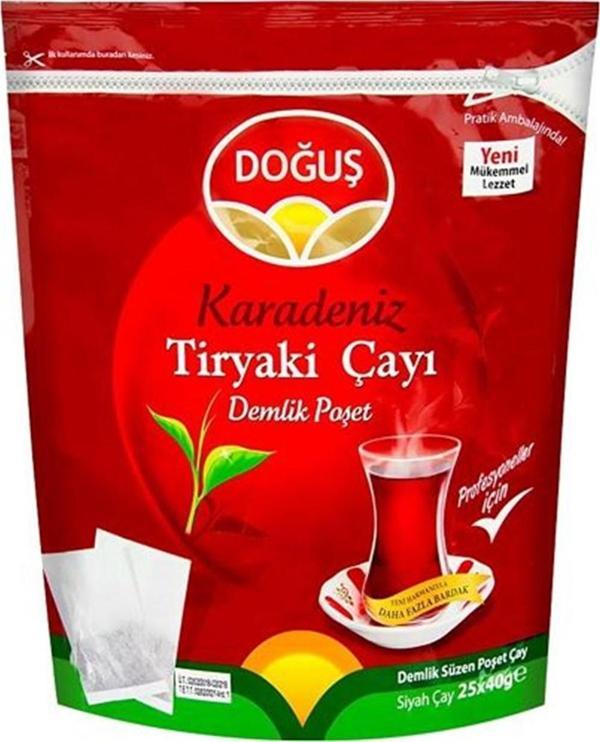 Karadeniz Tiryaki Demlik Poşet Çay 25X40 Gram - Image 1