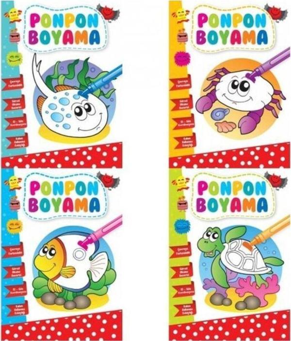 Ema Ponpon Boyama 4 Kitap Takım - Image 1
