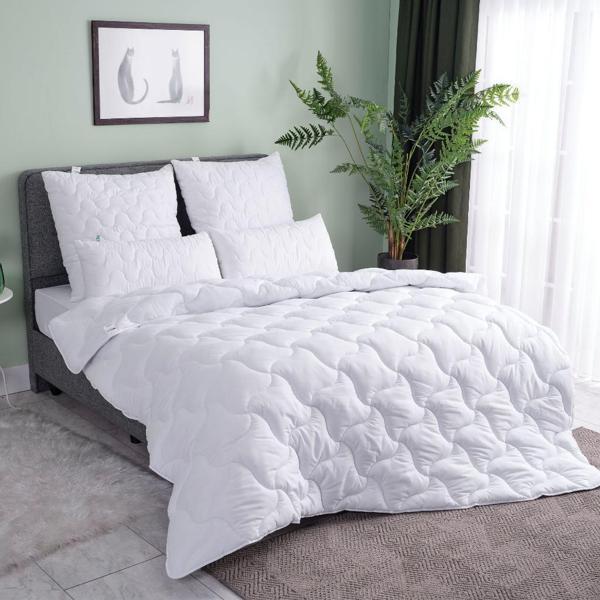 Miabella Home Çift Kişilik Mikrofiber Saten Beyaz Yorgan  EKO 14961 - Image 1