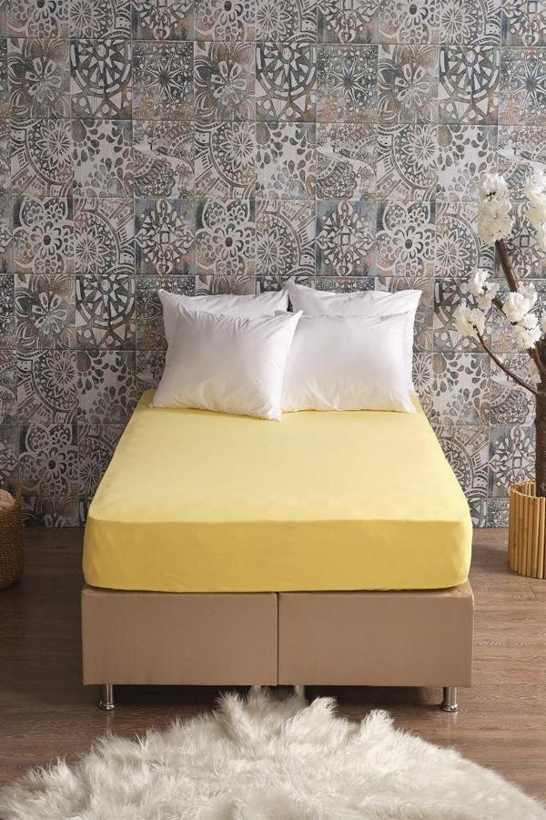 Miabella Home Gold Luxury Battal Boy Lastikli Penye Çarşaf 13747 - Image 1