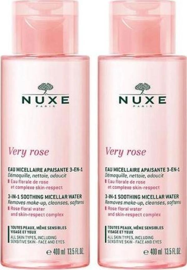 Nuxe Very Rose Soothing Micellar Water 400 ml x2 Adet - Image 1