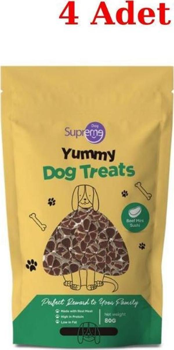 Supreme Sığır Etli Mini Sushı Köpek Ödül Maması 80 Gr 4 Adet - Image 1