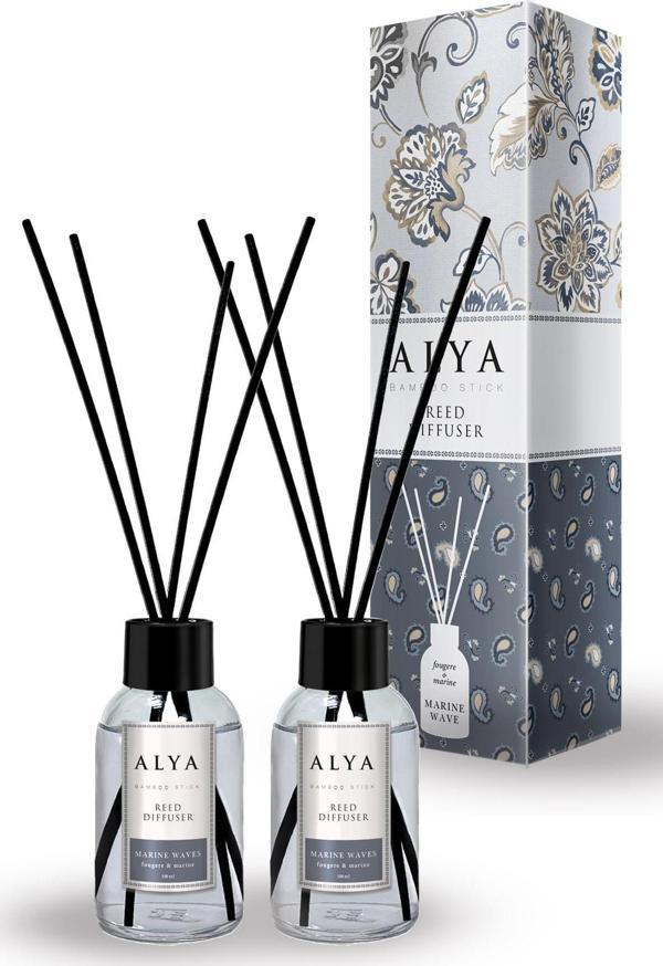 ALYA Bambu Çubuklu Oda Kokusu Wave Marine 100 ml x 2 Adet - Image 1