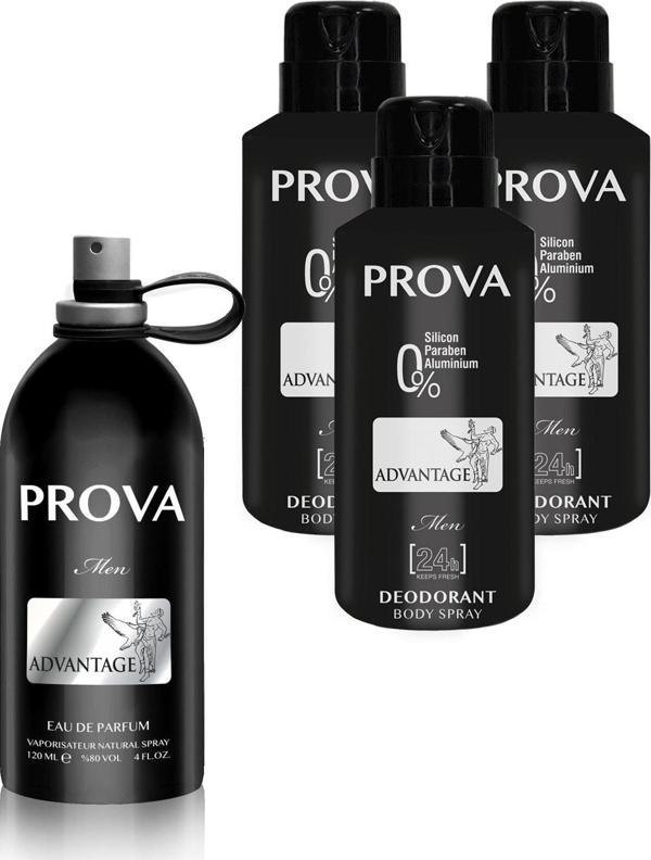 Prova Advantage Edp Erkek Parfüm 120 ml  Ve Deodorant 150 ml 3 Adet - Image 1