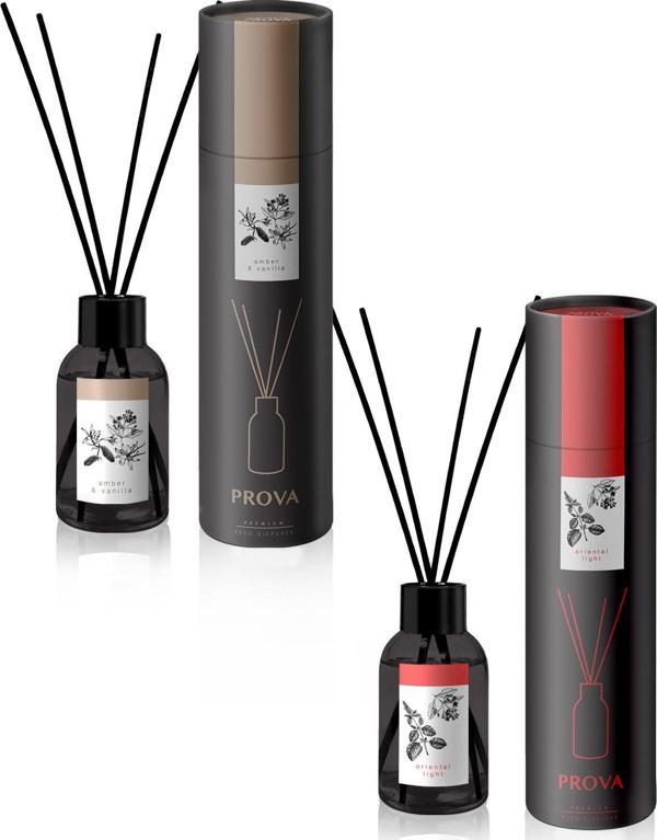 Prova Bambu Çubuklu Oda Kokusu Amber ve Vanilya Ferahlığı ile Oriental Light x2 100 ml - Image 1