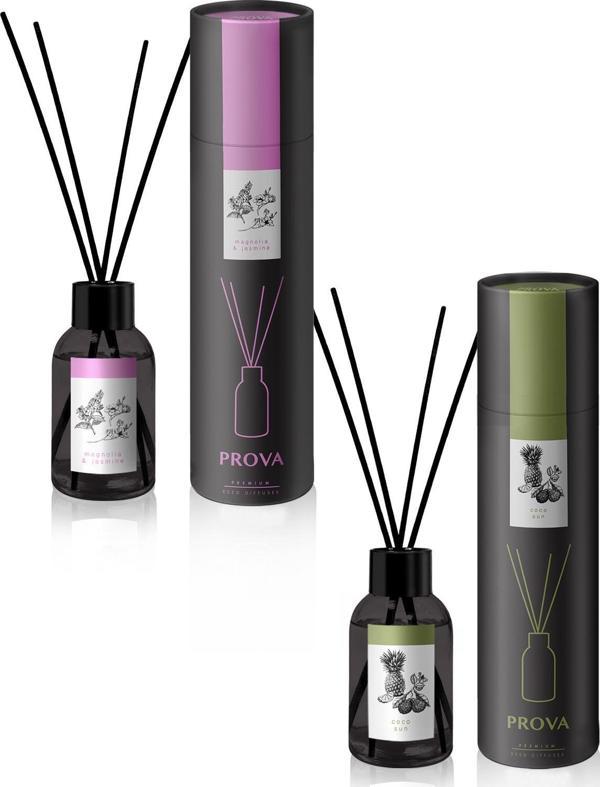 Prova Bambu Çubuklu Oda Kokusu Magnolya ve Yasemin ile Coco Sun x2 100 ml - Image 1