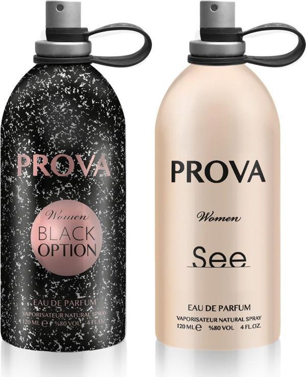 Prova Black Option ve See EDP Kadın Parfüm Seti x2 120 ml - Image 1